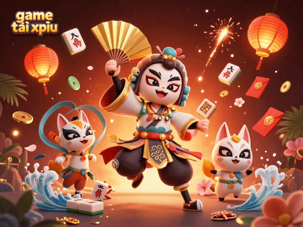 Engage in game tài xỉu with vibrant 3D elements and stunning visuals, featuring dynamic gameplay.