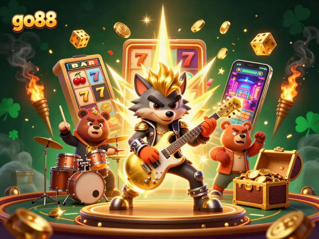 Experience the excitement of go88 online gaming with vibrant casino characters and jackpots.