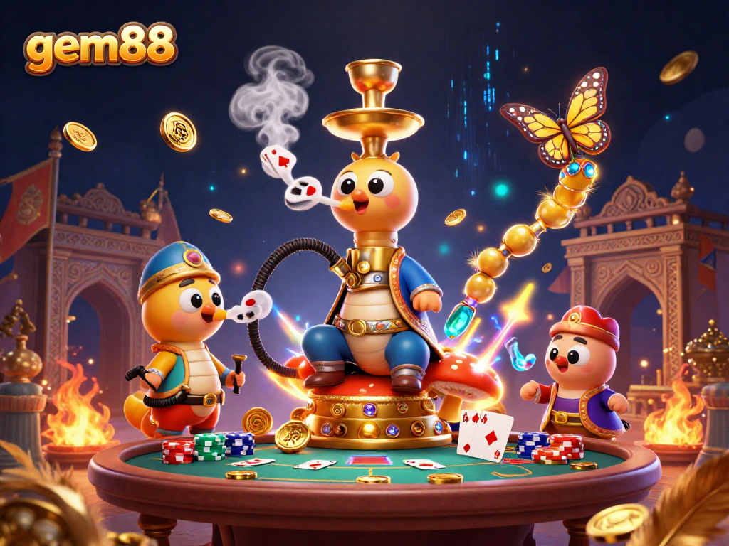 Experience thrilling gameplay with gem88’s vibrant poker scene showcasing exquisite characters.