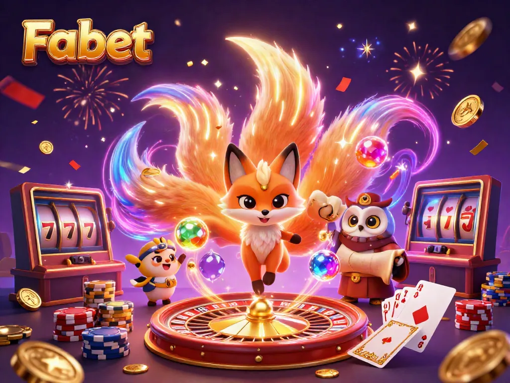 Experience captivating moments at Fabet with colorful characters, glowing tails, and enchanting gaming elements.