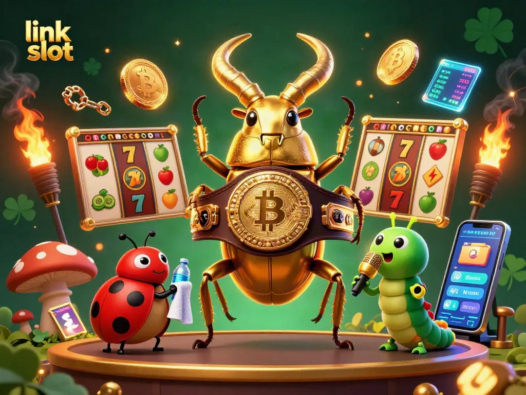 Enjoy thrilling action in the link slot realm with vibrant characters and engaging gaming elements.
