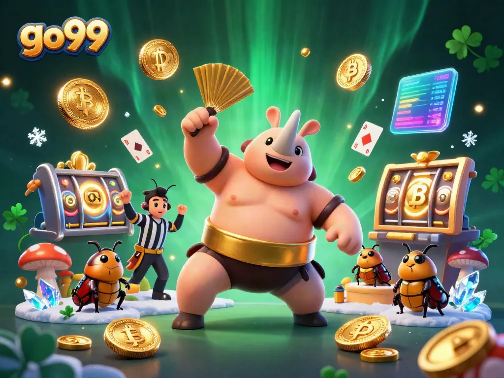 Engage in exciting betting at go99 with a vibrant 3D casino scene featuring classic games.