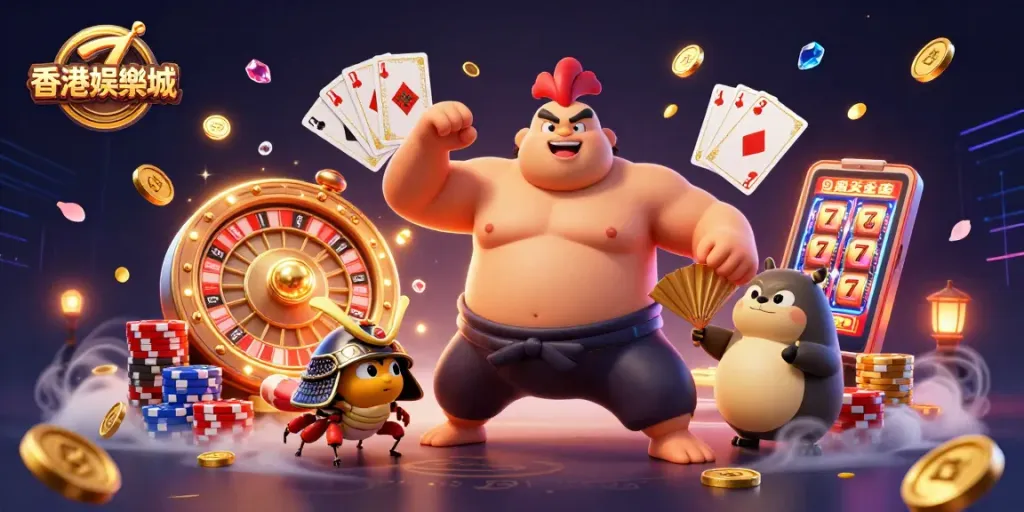 Experience thrilling adventures in 香港娛樂城 with vibrant gaming elements and animated characters.