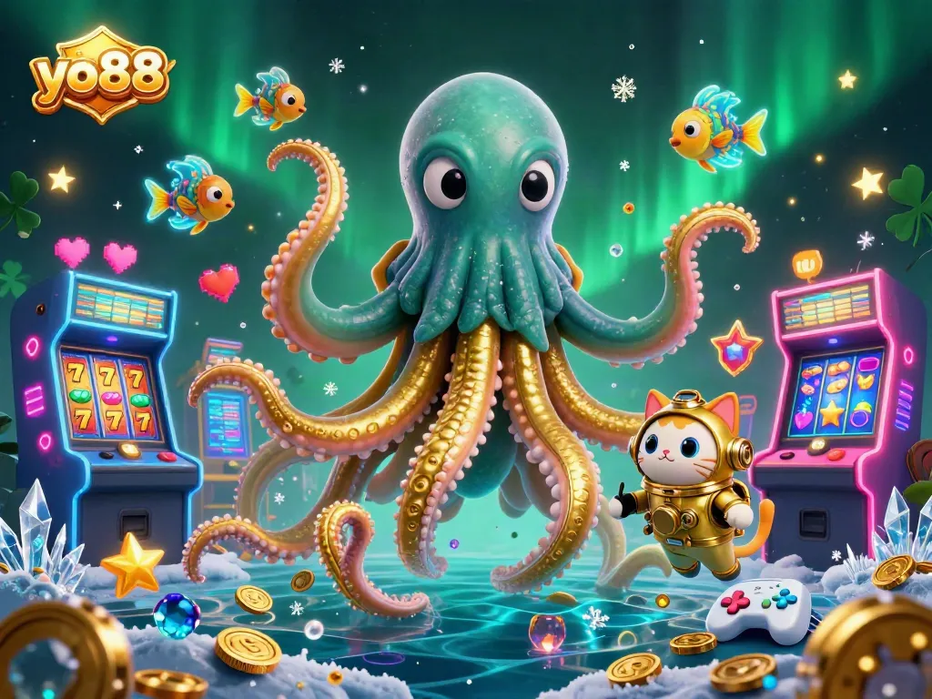 Engage with yo88 as the colossal kraken unveils treasures in an immersive casino adventure.